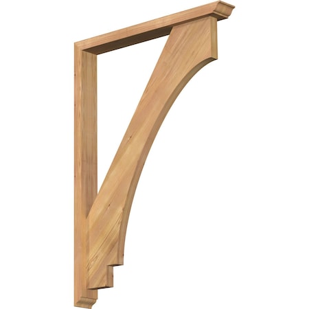 Imperial Traditional Smooth Bracket W/ Offset Brace, Western Red Cedar, 3 1/2W X 28D X 40H